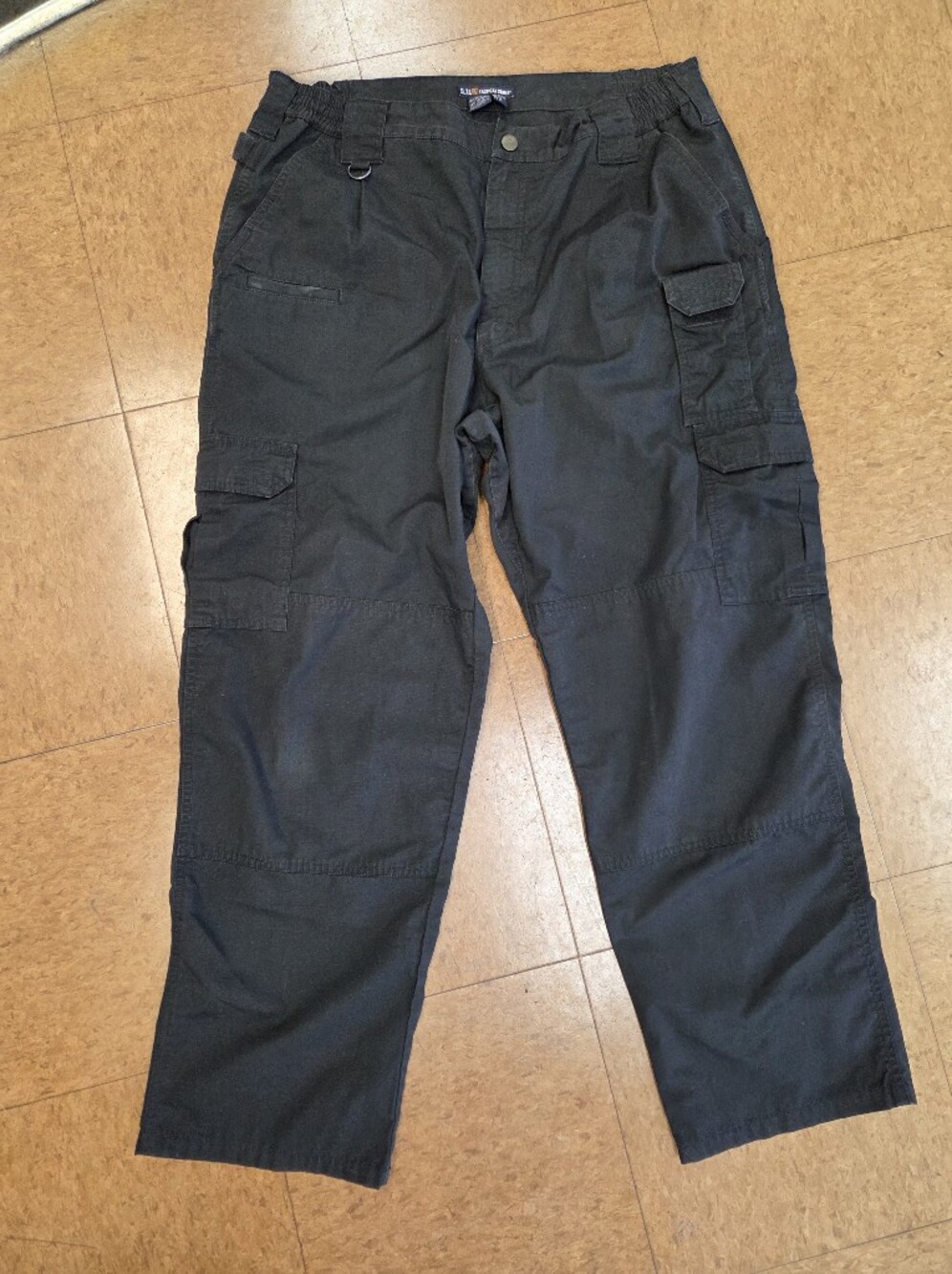 5.11 Tactical Black Cargo Pants — Utility Field Trousers 38x30